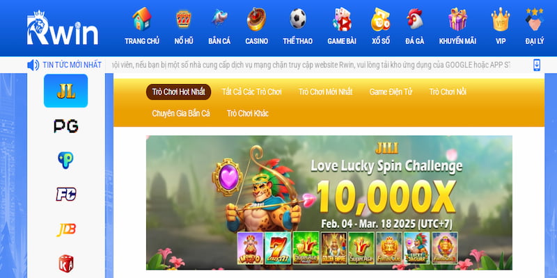 Nổ Hũ RWIN là chuyên mục đặc sắc trên sân cược