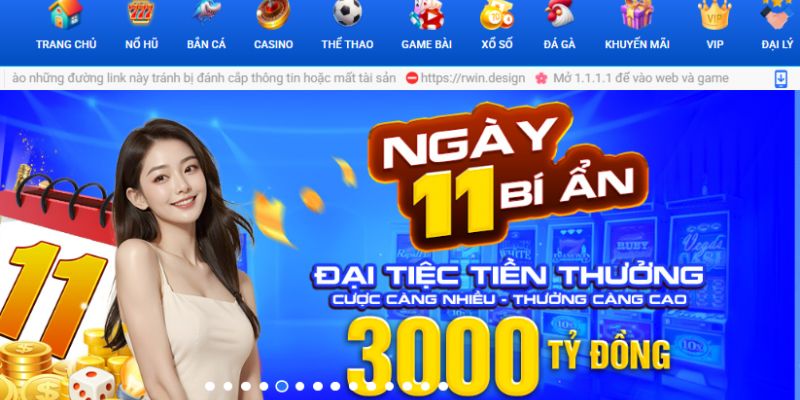 Tốc độ tải trang RWIN cực nhanh và mượt mà
